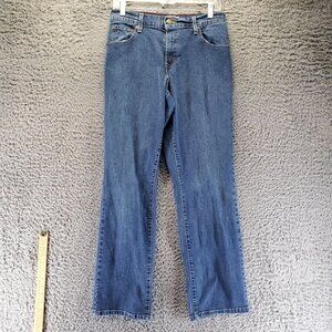 Levis Jeans Womens Size 8 Relaxed Bootcut Blue Stretch Mid Rise Denim